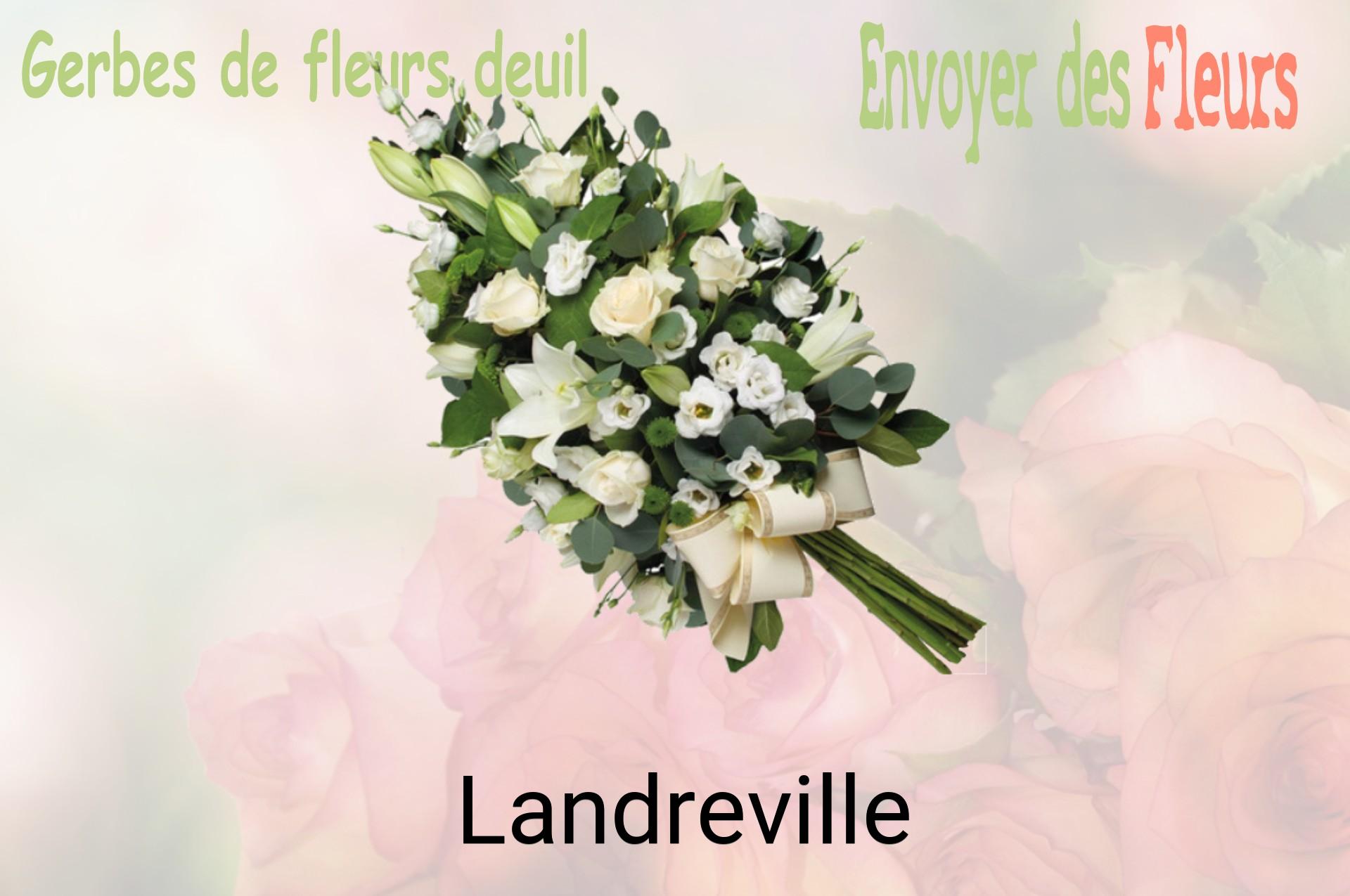 Gerbe de fleurs de deuil livrée à Landreville